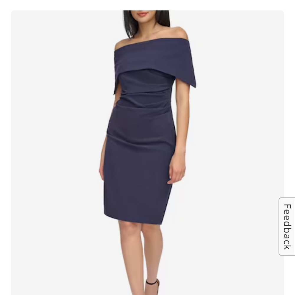 Red off the shoulder Vince camuto dress